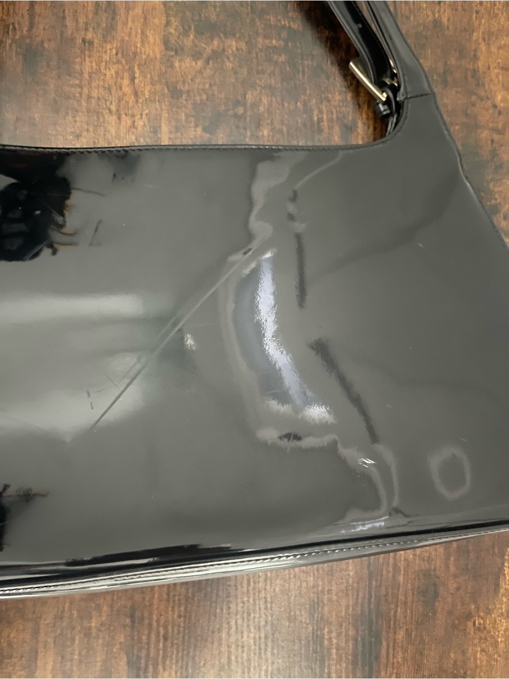 Black Patent Shoulder Bag - Unknown Brand - Picture 10 of 16
